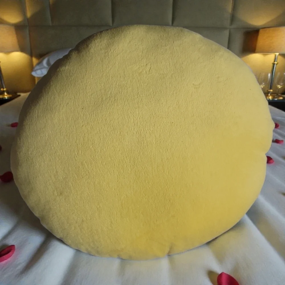 Heart Eyes (LOVE) Emoji Travel Pillow Plush Yellow 12.6